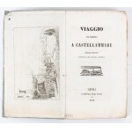 ALVINO FRANCESCO. VIAGGIO DA NAPOLI A CASTELLAMMARE. Napoli 1845