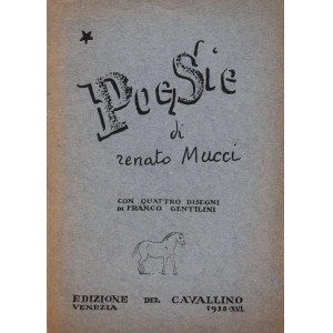 MUCCI, Renato. POESIE. 1938.