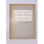 UNGARETTI, Giuseppe. UN GRIDO E PAESAGGI. 1952.