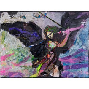 Monika Solorz, Engel mit Schwert (nach einem Gemälde von Francesco Cozza), 2023
