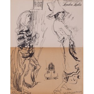 Feliks Topolski, Topolski's Chronicle, No. 1-2 (181-182) Vol. IX, Two Germanys, 1961; No. 6-10 (186-190) Vol. IX, India, Banaras, 1961; No. 11 (191) Vol. IX, London Ladies, 1961