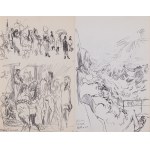 Feliks Topolski, Topolski's Chronicle, No. 1-2 (181-182) Vol. IX, Two Germanys, 1961; No. 6-10 (186-190) Vol. IX, India, Banaras, 1961; No. 11 (191) Vol. IX, London Ladies, 1961