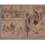 Feliks Topolski, Topolski’s Chronicle Vol. IX, 1961, No. 3-5 (183-185), Winter Sports; No. 12-15 (192-195), Theatre des Nations