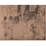 Feliks Topolski, Topolski's Chronicle Vol. IX, 1961, Nr. 3-5 (183-185), Wintersport; Nr. 12-15 (192-195), Theatre des Nations