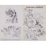 Feliks Topolski, Topolski’s Chronicle Vol. IX, 1961, No. 3-5 (183-185), Winter Sports; No. 12-15 (192-195), Theatre des Nations