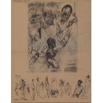 Feliks Topolski, Topolski's Chronicle Vol. X, 1962: nn. 1 (205), Congo 2; nn. 2-3 (206-207), Festa in giardino del governo del Ghana per S.M. la Regina Elisabetta; nn. 4-5 (208-221); n. 8 (212), Kampala, Uganda; n. 9 (213), Lagos, Nigeria; nn. 10-16 (214-