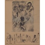 Feliks Topolski, Chronique de Topolski Vol. X, 1962 : Nos. 1 (205), Congo 2 ; Nos. 2-3 (206-207), Garden Party du gouvernement ghanéen pour S.M. la Reine Elizabeth ; n° 4-5 (208-221) ; n° 8 (212), Kampala (Afrique du Sud). 4-5 (208-221) ; n° 8 (212), Kamp