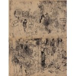 Feliks Topolski, Chronique de Topolski Vol. X, 1962 : Nos. 1 (205), Congo 2 ; Nos. 2-3 (206-207), Garden Party du gouvernement ghanéen pour S.M. la Reine Elizabeth ; n° 4-5 (208-221) ; n° 8 (212), Kampala (Afrique du Sud). 4-5 (208-221) ; n° 8 (212), Kamp