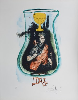 Salvador Dali, Tarot - The King Of Cup, 1980