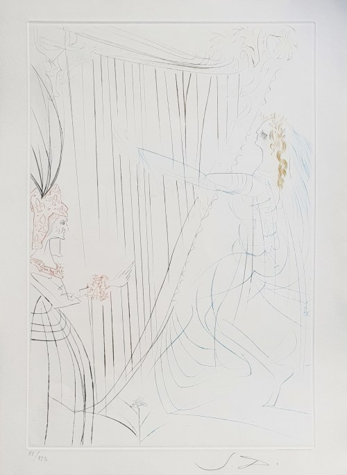 Salvador Dali, Amour fatal - Królowa Izolda z córką, z cyklu „Tristan i Izolda”, 1970