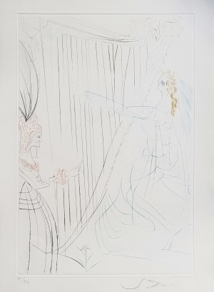 Salvador Dali, Amour fatal - Królowa Izolda z córką, z cyklu „Tristan i Izolda”, 1970