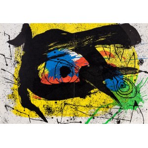 Joan Miró, Komposition aus dem Album ''Derrière le Miroir'' Nr. 203, 1973