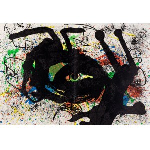 Joan Miró, Komposition aus dem Album ''Derrière le Miroir'' Nr. 203, 1973