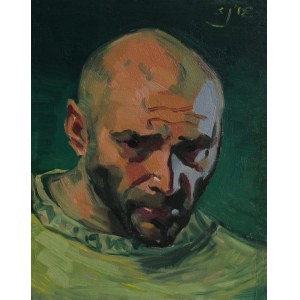 Slawomir J. Sicinski, Self-Portrait in Greens