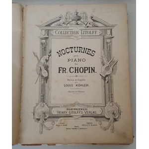 [COLLECTION LITOLFF] NOCTURNES POUR PIANO DE FR.CHOPIN