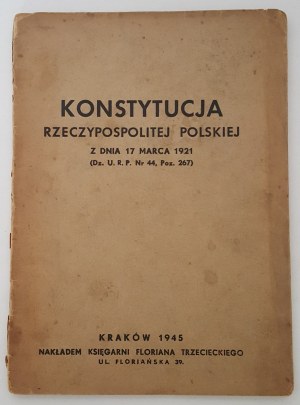 THE CONSTITUTION OF THE REPUBLIC OF POLAND OF MARCH 17, 1921