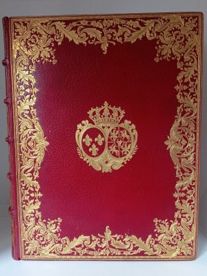 Pierre De NOLHAC Ludwik XV i Maria Leszczyńska. Oprawa pełny czerwony marokin wykonana i podpisana DURVAND