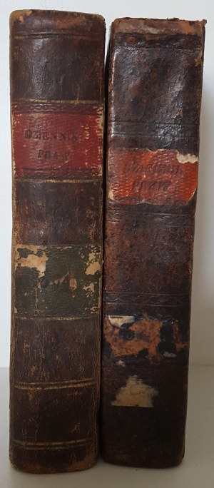 LIBRO DI LEGGE N. 1-11 1815 Volume I-II DELLA COSTITUZIONE DEL REGNO POLACCO