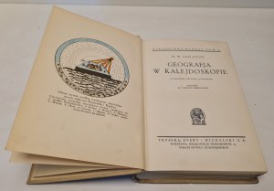 H.W. VAN LOON - GEOGRAPHY IN KALEJDOSKOP with 16 color plates and 59 drawings Bibljoteka Wiedzy Volume 24