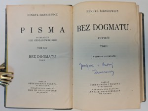 SIENKIEWICZ Henryk - WITHOUT DOGMATU Volume I-III Novel