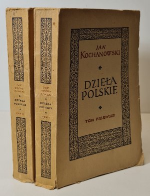 KOCHANOWSKI Jan - DZIEŁA POLSKIE Volume I-II