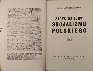 CIOŁKOSZOWIE L. and A. - ZARYS DZIEJÓW SOCJALIZM POLSKIEGO Volume II.