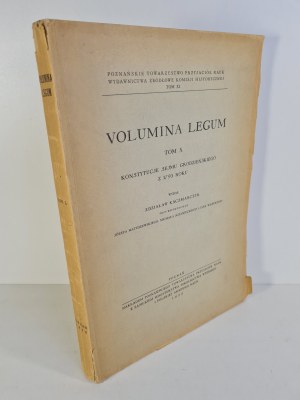 VOLUMINA LEGUM Zväzok X Ústavy Grodenského snemu z roku 1793