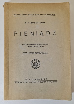 ROBERTSON D.H. - PIENIĄZD Wyd.1939