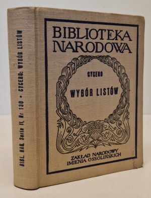 CYCERO Marek T.- WYBÓR LISTÓW Biblioteka Narodowa Wydanie 1