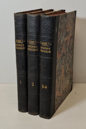 ADAMSKI T.J. Rev. Joseph Stanislaw - KAZANIA NA NIEDZIELE CAŁEGO ROKU KOŚCIELNEGO Volumes I-IV Published 1910-1913