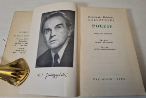 GALCZYŃSKI Konstaty Ildefons - POEZJE Wyd.1965.