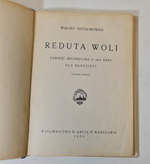 PRZYBOROWSKI Walery - REDUTA WOLI Oprawa wydawnicza - Ilustracja Wyd. 1930
