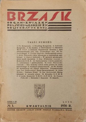 Trimestrale BRZASK numero 1. Febbraio 1930.