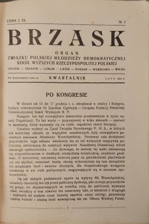 BRZASK Quarterly Number 1 February 1930.
