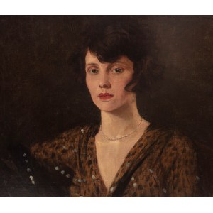 Feliks Michał Wygrzywalski (1875 Przemyśl - 1944 Rzeszów), Portret kobiety, 1927 r.