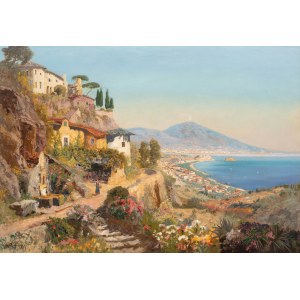 Alois Arnegger (1879 Vienna - 1963 there), View of the Bay of Naples