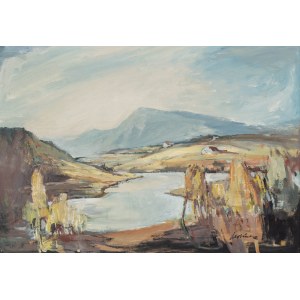 Marian Mokwa (1889 Malary - 1987 Sopot), Kashubian Landscape