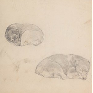 Jan Styka (1858 Lemberg - 1925 Rom), Schlafende Hunde