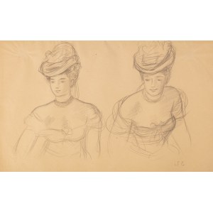 Stanislaw Eleszkiewicz (1900 Chutovo bei Poltawa - 1963 Paris), Skizzen einer Dame mit Hut