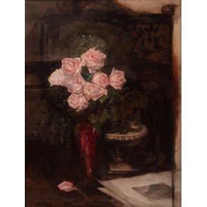Boleslaw Jan Czedekowski (1885 Wojniłów - 1969 Vienna), Still life with roses, 1915.