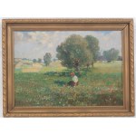 Edmund Cieczkiewicz (1872 Lviv - 1958 Rytro), Girl in the Meadow