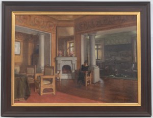 Stanisław Sawiczewski (1866 Kraków - 1943 Warszawa), Popołudnie w dworku, 1923 r.