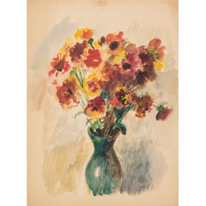 Jan Marcin Szancer (1902 Kraków-1973 Warschau), Blumen in einer grünen Vase