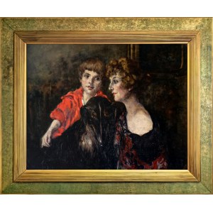 Otolia Kraszewska (1859-1945), Double portrait, 1925