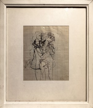 Henry Epstein (1891-1944), Deux figures (œuvre recto-verso)