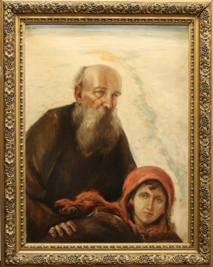 Umělec nerozpoznán, Otec a dcera, asi 1920