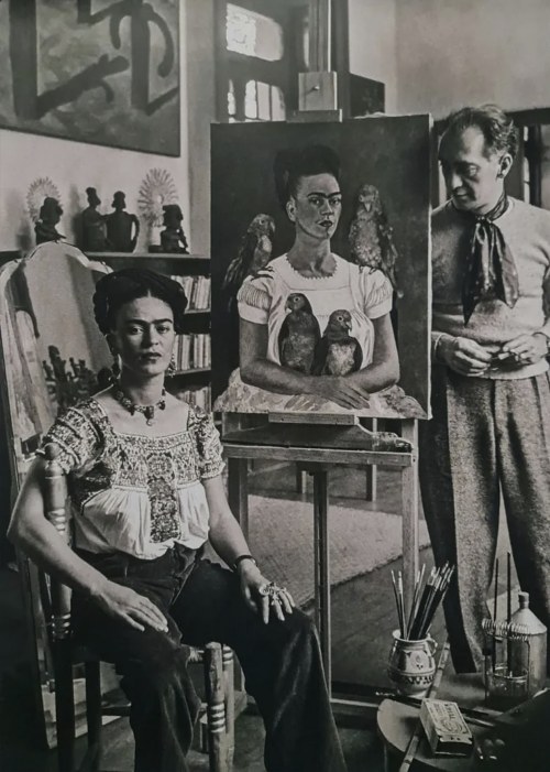 Frida Kahlo (1907-1954), Autoportret z papugami