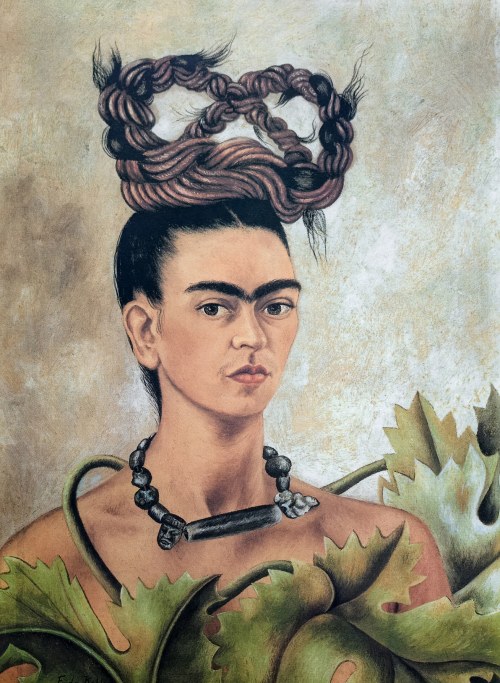 Frida Kahlo (1907-1954), Autoportret z warkoczem