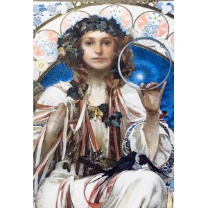 Alphonse Mucha (1860-1939), Ritratto di Josephine Crane-Bradley come Slavia