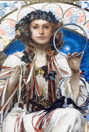 Alphonse Mucha (1860-1939), Ritratto di Josephine Crane-Bradley come Slavia